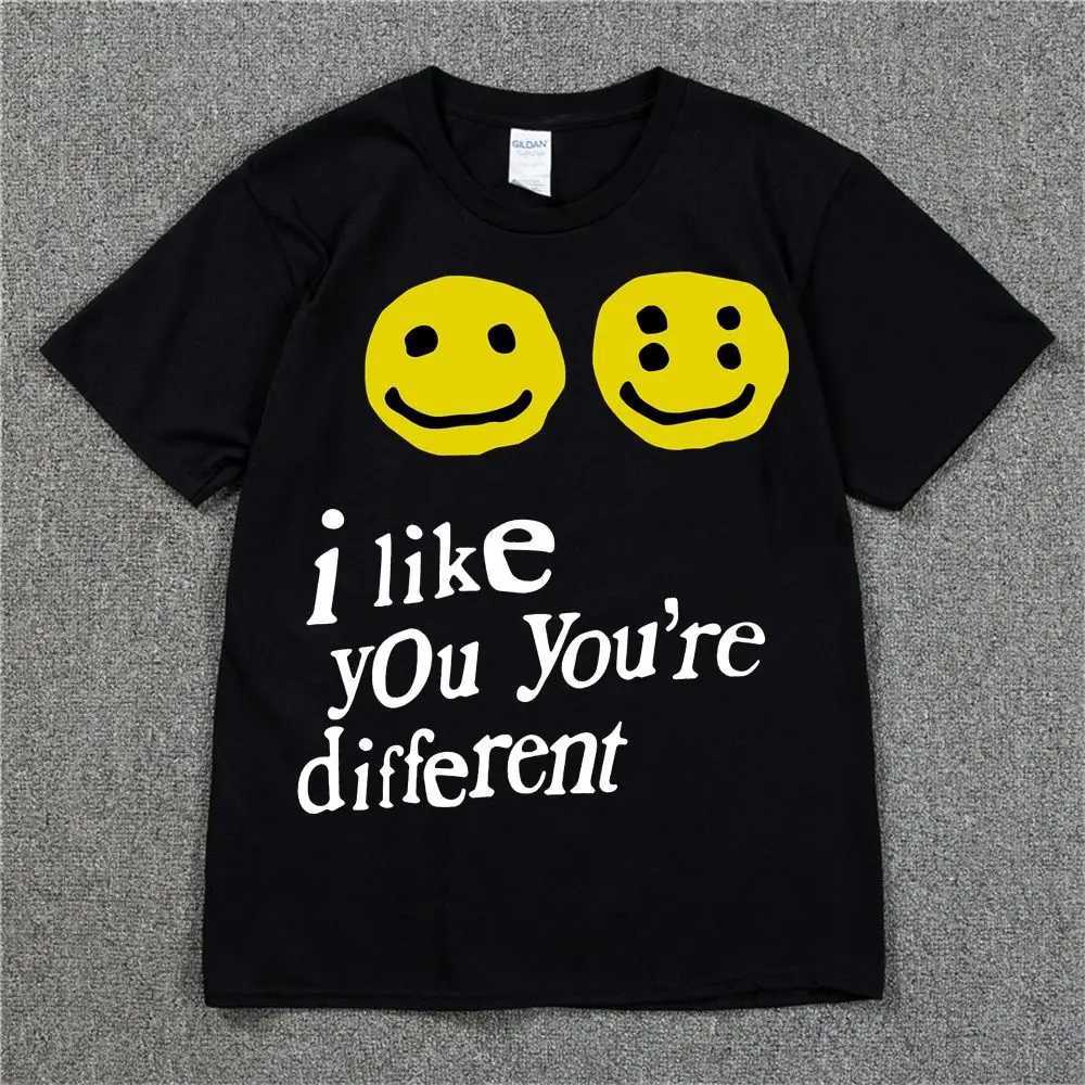 19SS CPFM XYZ Tshirt Graffiti Smile Face CPFM.XYZ W.W.C.D I LIKE YOU 2025 Hip Hop Streetwear TEE CPFM T-shirts Men Women X250329
