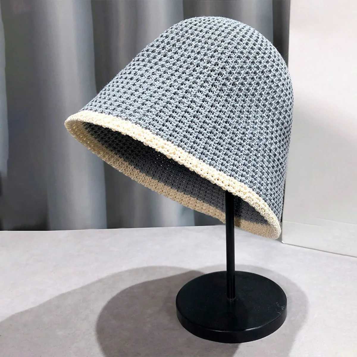 Summer Thin Breathable Fisherman Hat Trendy Sunshade Basin Hat Internet Celebrity Versatile Fashion Short Brim Woven Bucket Hat X250329