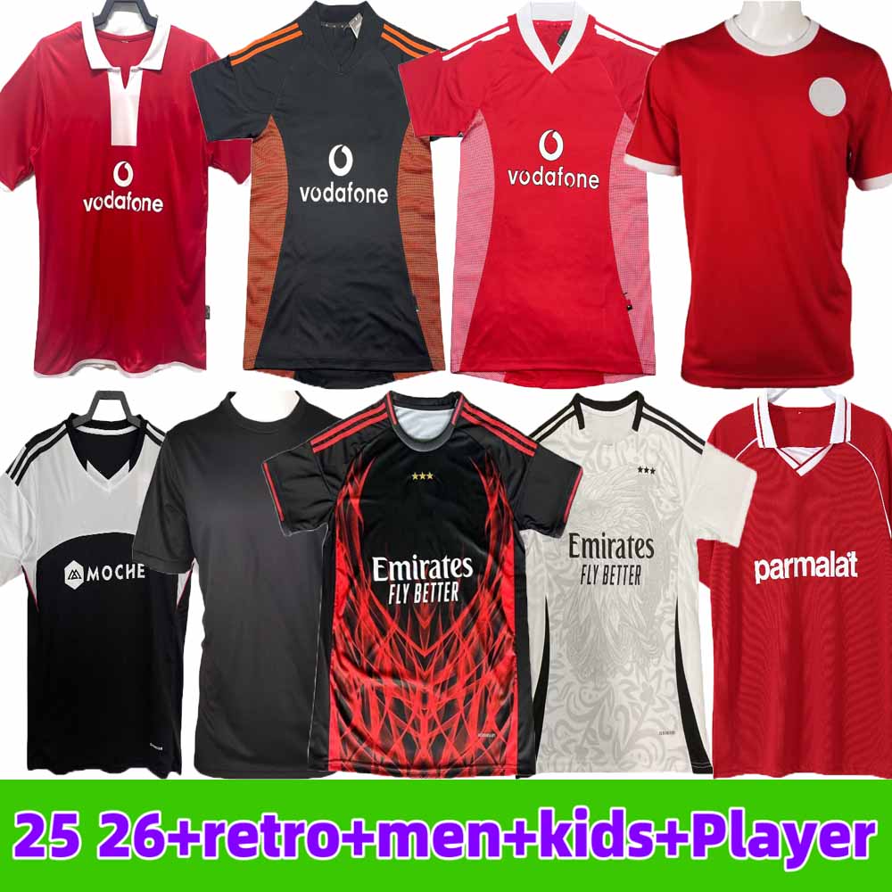25 26 BenficaS jersey Retro home away soccer jerseys 1975 2004 2005 2009 2010 2013 2014 1994 classic vintage 61 74 75 04 05 09 10 13 14 94 95 WHITE RED BFC men football shirt