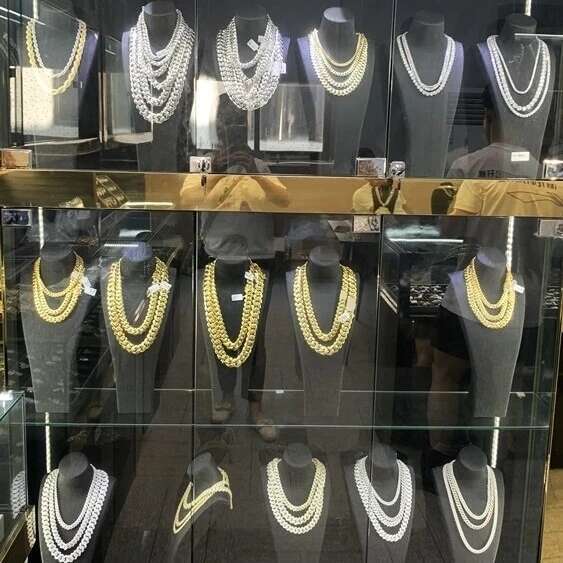 Hip Hop Gold Plated 30mm Mens Miami 925 Sterling Silver Cuban Link Chain Necklace Men Jewelry Miami Cuban Link