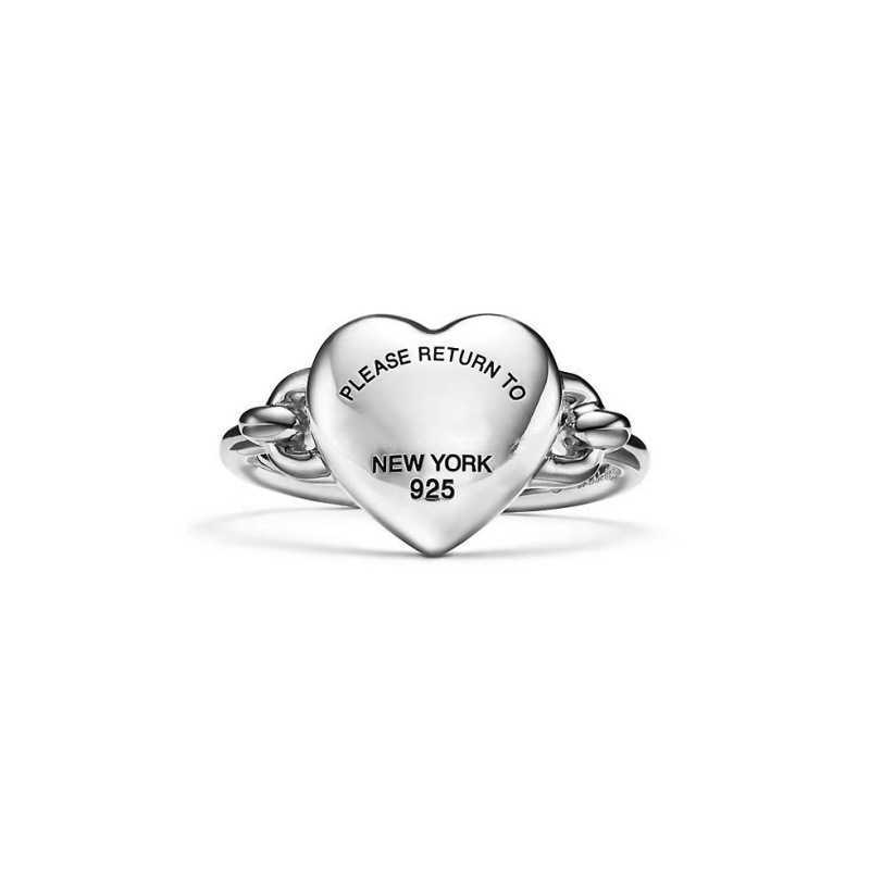 Band Rings Love Ring Precision Peach Heart Ring Womens Versatile Fashion Jewelry H25329 ER68
