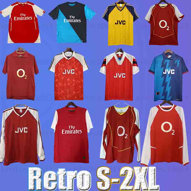 2005 2006 HENRY BERGKAMP Mens RETRO 2006 97 PERSIE VIEIRA MERSON ADAMS Football Shirt Long Sleeve Uniforms 02 03 05 05 06 92 93 94 95 96 98 99 soccer jersey