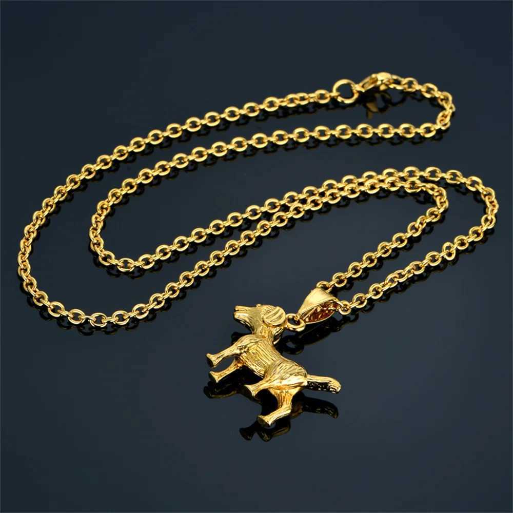 Animal and dog amulets with gold and silver plating beautiful owl and elephant pendant necklaces fashionable wedding accessories for women party jewel