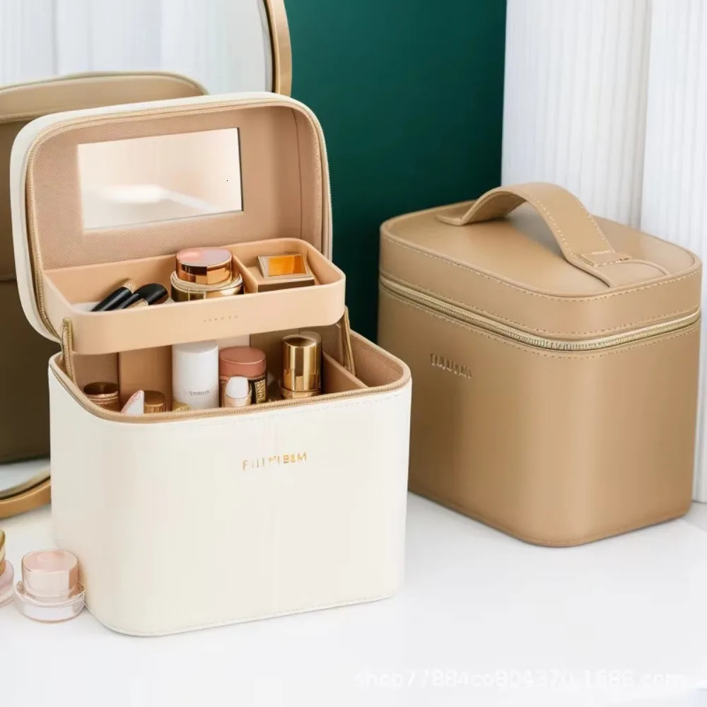 Large Capacity Cosmetic Bag Skin Care Products Portable Travel Cosmetic Waterproof Case Travel Cosmetic Organizer 250328