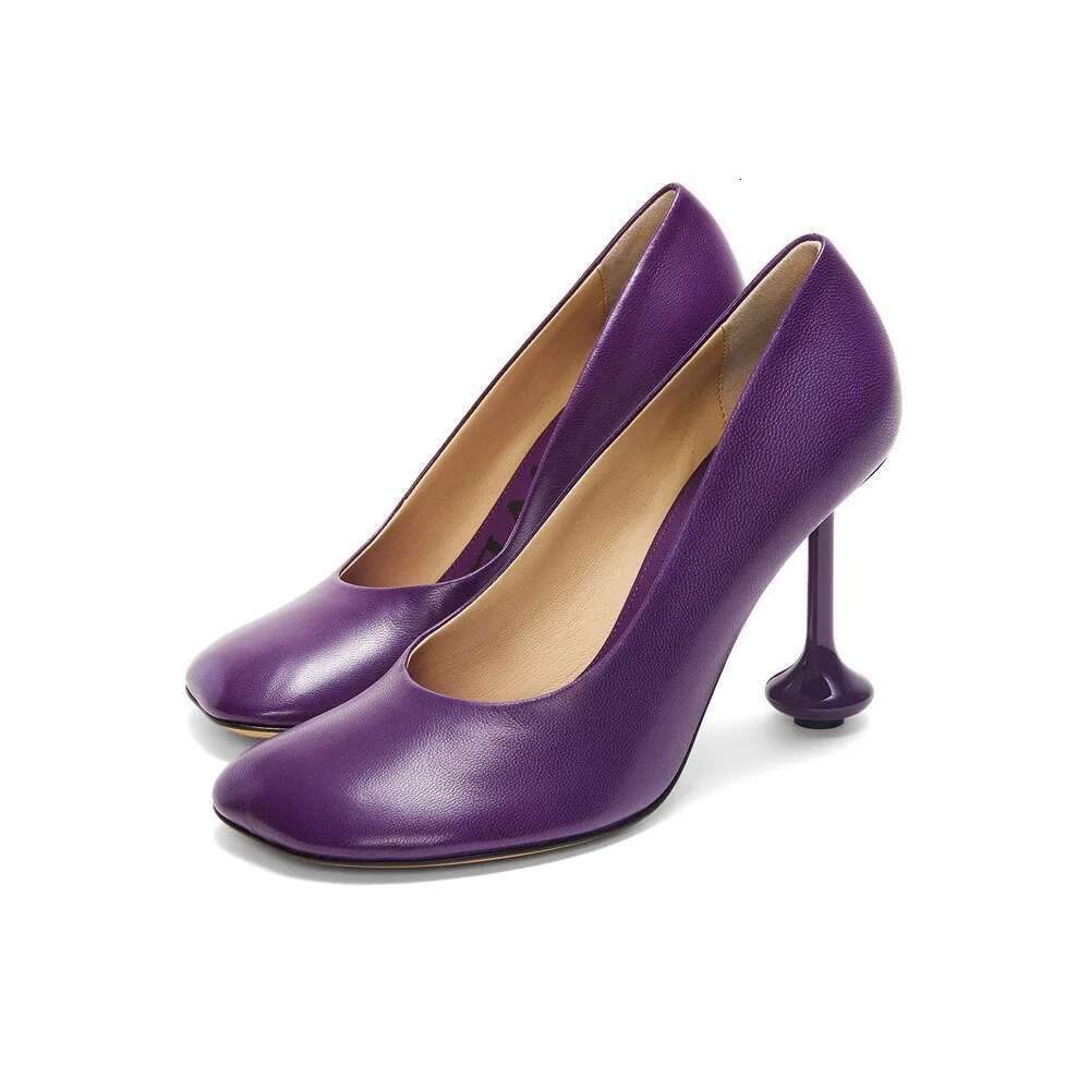 2025 New Women's Summer Rhie High Heels Round Toe Stiletto Sexy Dress Pumps Large Size Ladies Party Shoes