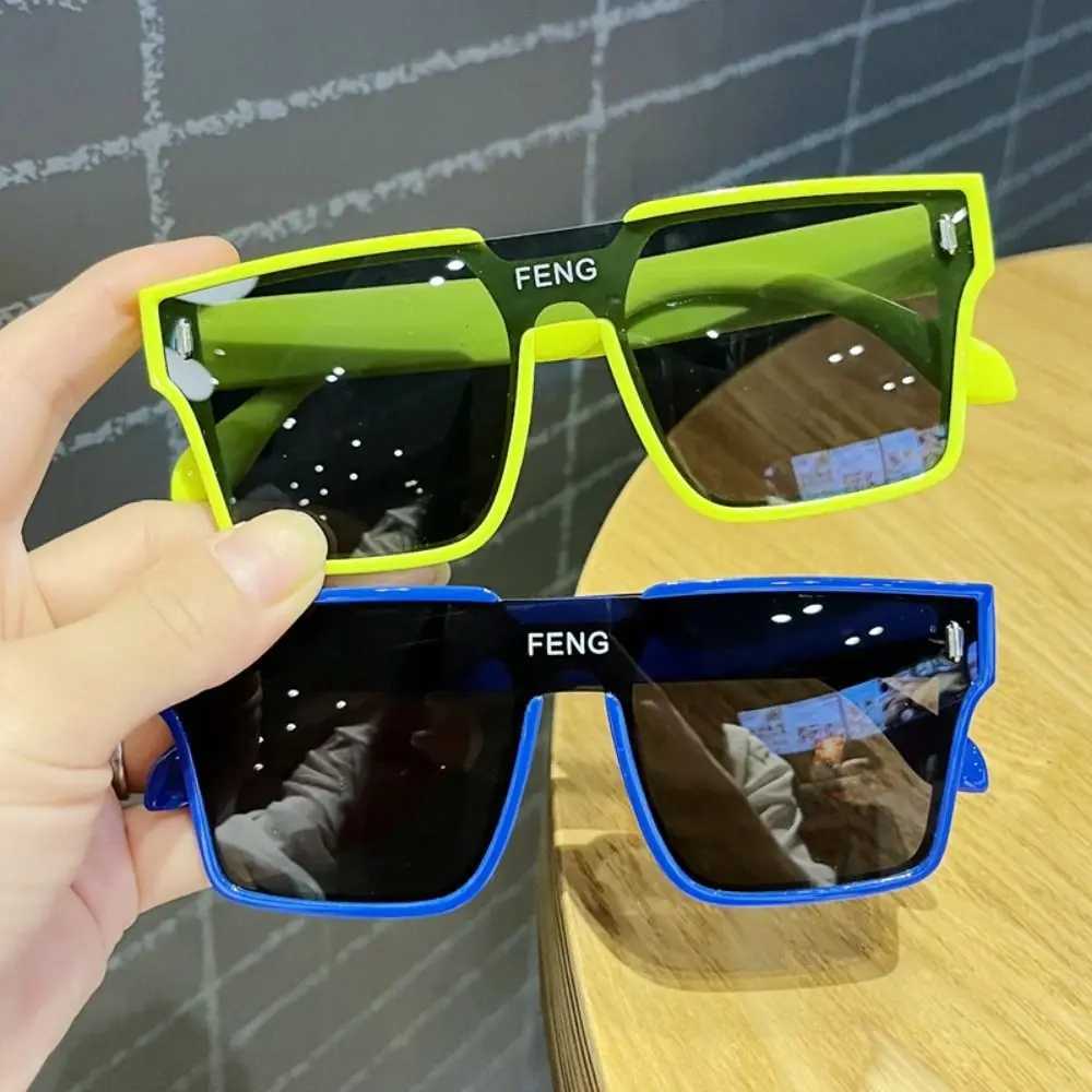 Fashion large frame oversized sunglasses UV400 protective performance shadow camping fishing stage childrens sunglassesT250411