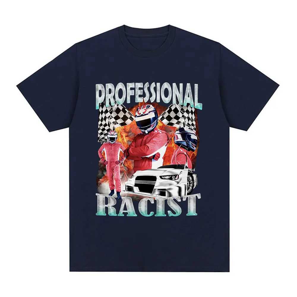 Professional Racer Graphic T-Shirt Funny Racing Meme Mens Fashion Vintage Short Sleeves T-shirts 100% Cotton Oversized T Shirts X250329