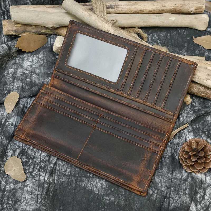 High quality zipper Lg wallet for men and women 6-inch Iphe retro designer mens leather Lg walletXJ250329
