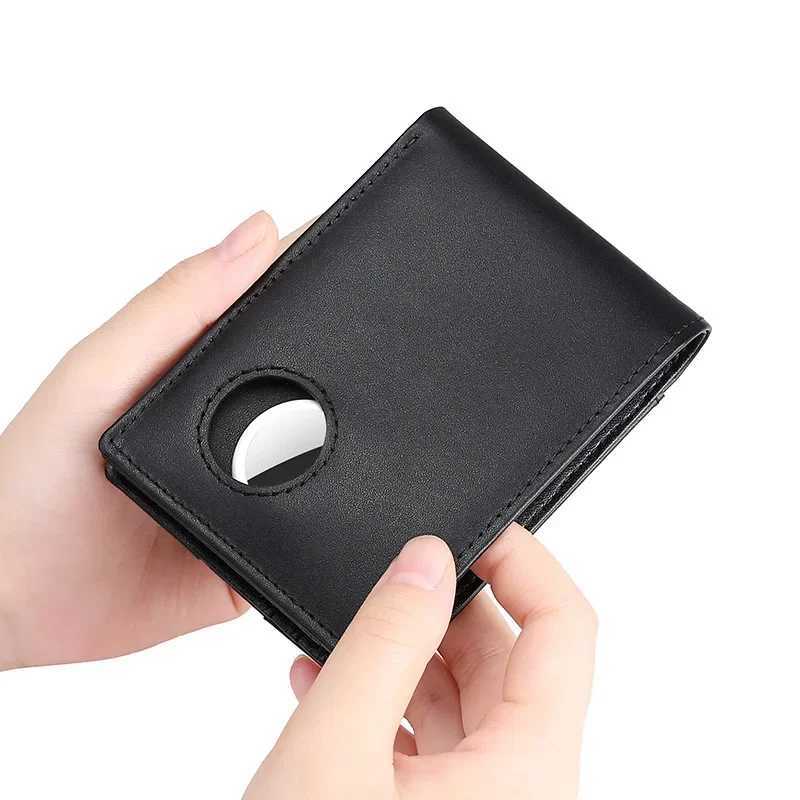 Mens leather wallet Airtag tracker Loor bracket anti magnetic anti-theft wholesaleXJ250329