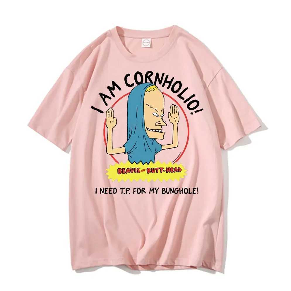 I Am Cornholio T-shirt Beavis Scary Art Gift Men Tee Short Sleeve Beavis and Butt Head T Shirt I Need T P for My Bunghole Tshirt X250329