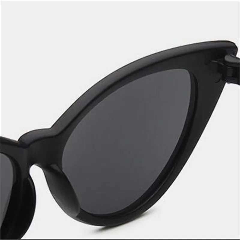 HKNA 2022 Vintage Cateye Sunglasses Women Two Sizes Eyewear Women Luxury Brand Glasses Women Cat Eye Oculos De Sol Gafas uv400 Z250329