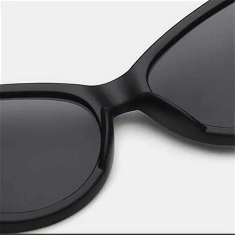 HKNA 2022 Vintage Cateye Sunglasses Women Two Sizes Eyewear Women Luxury Brand Glasses Women Cat Eye Oculos De Sol Gafas uv400 Z250329