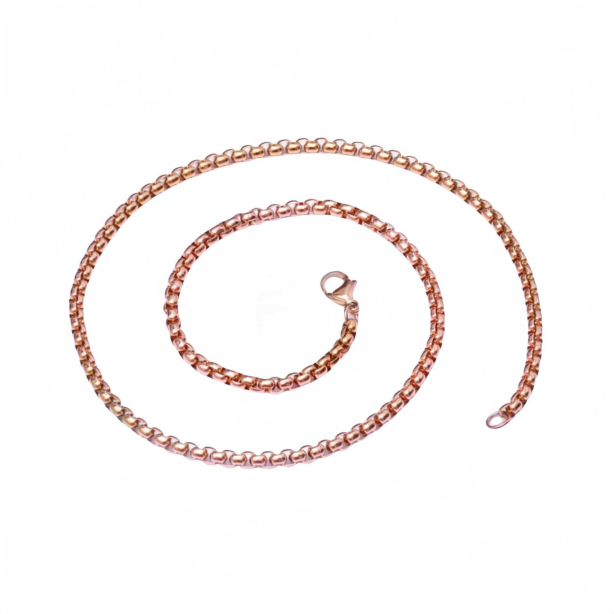 Hmey 2/3/4/5mm Mens Black Galvanized Stainless Steel Square Rolo Box Chain Womens Necklace Jewelry Gift Bracelet Accessories Y250329