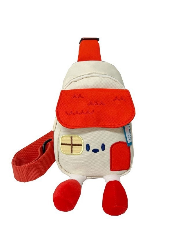 2025 Designer children's 3 backpack Cartoon cute little house kindergarten chest bag new baby satchel tide