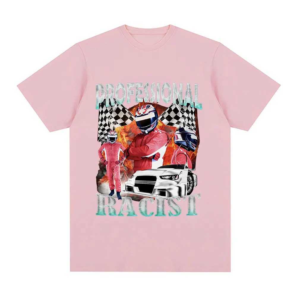 Professional Racer Graphic T-Shirt Funny Racing Meme Mens Fashion Vintage Short Sleeves T-shirts 100% Cotton Oversized T Shirts X250329