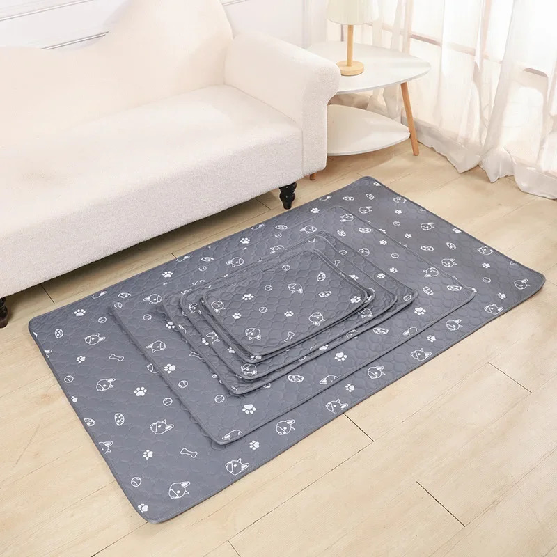 Reusable Dog Pee Pad Blanket Absorbent Diaper Washable Puppy Training Pad Pet Bed Urine Mat for Pet Car Seat Cover Pet Bed 250422