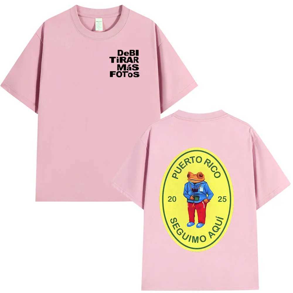 DTMF Debi Tirar Mas Fotos 2025 New Album T Shirts Men Women Clothing Cotton Oversized T-shirts Hip Hop Fashion T-shirt X250329