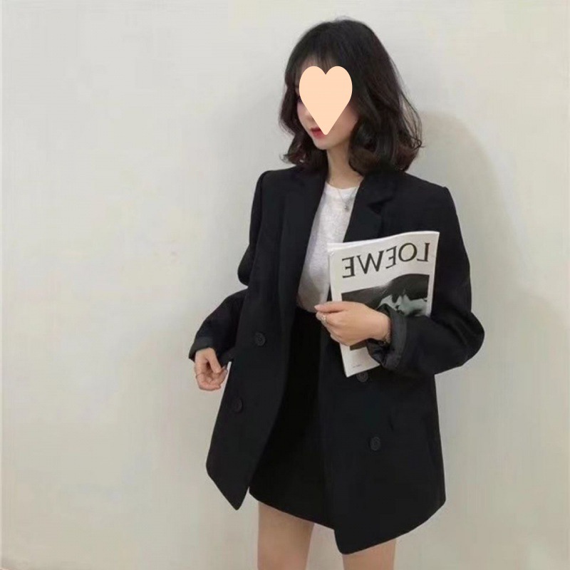 D328Stylish Solid Color Women's Suit Jacket Comfortable Medium & Long Fit for a Modern Look