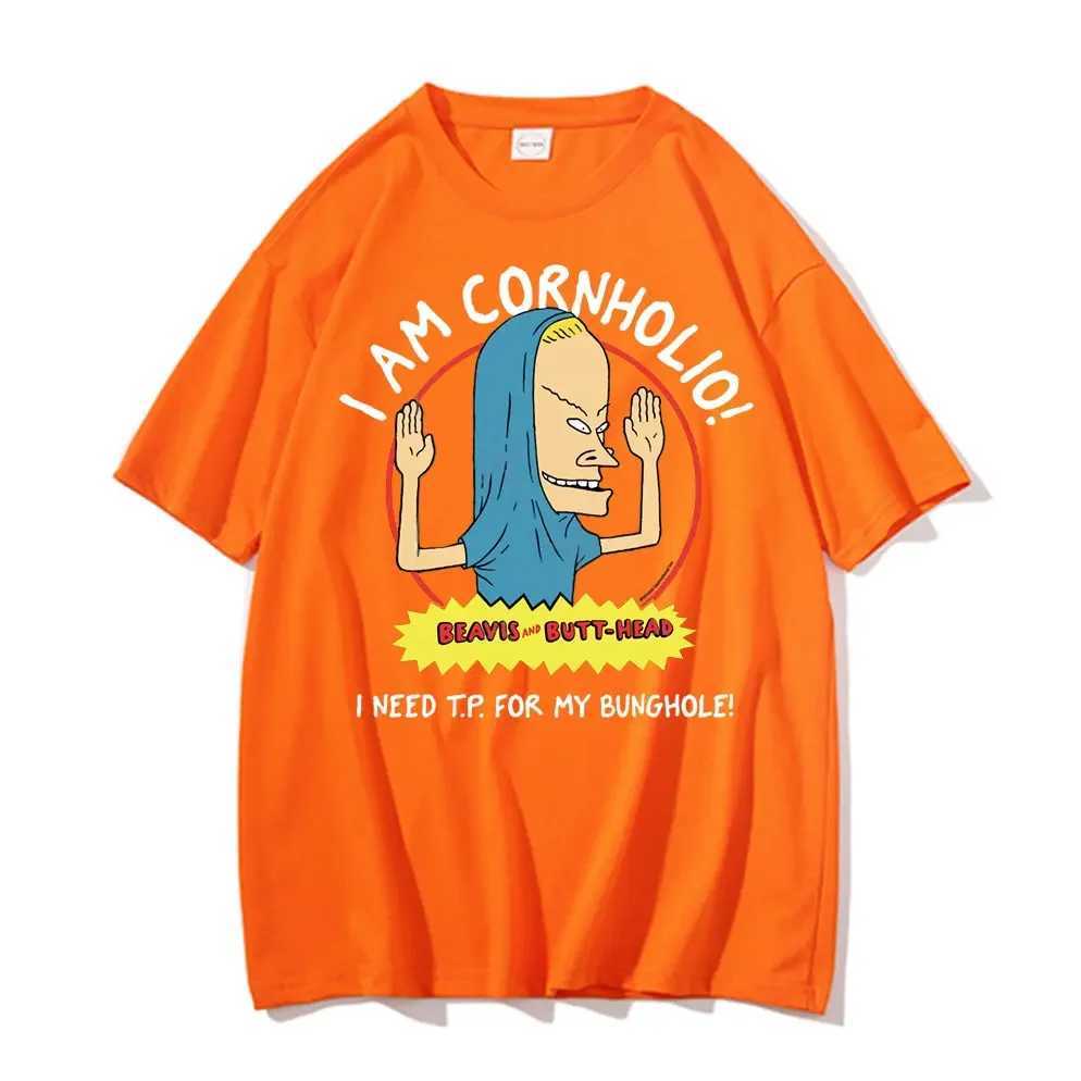 I Am Cornholio T-shirt Beavis Scary Art Gift Men Tee Short Sleeve Beavis and Butt Head T Shirt I Need T P for My Bunghole Tshirt X250329