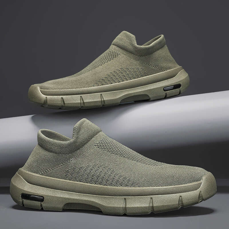 Feet fitting flying woven breathable mesh sports summer daily leisure running, travel shoes, men's street shoes