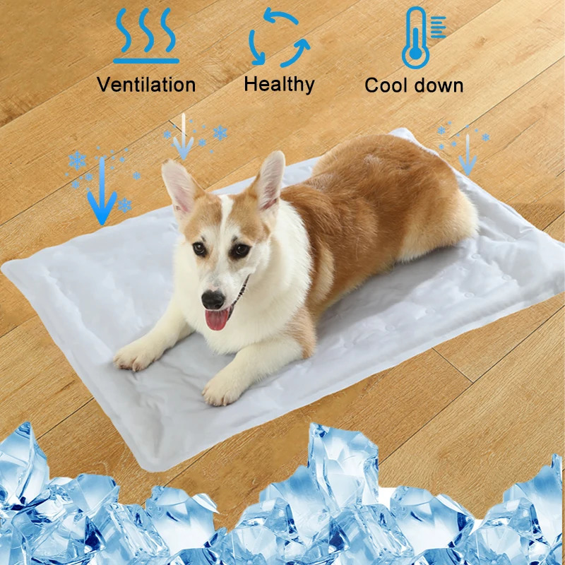 Dog Cooling Mat Summer Pet Self Cooling Pad Cat Bed Mat For Small Medium Large Dogs Indoor Dog Crate Mat Keep Your Pet Cool 250422