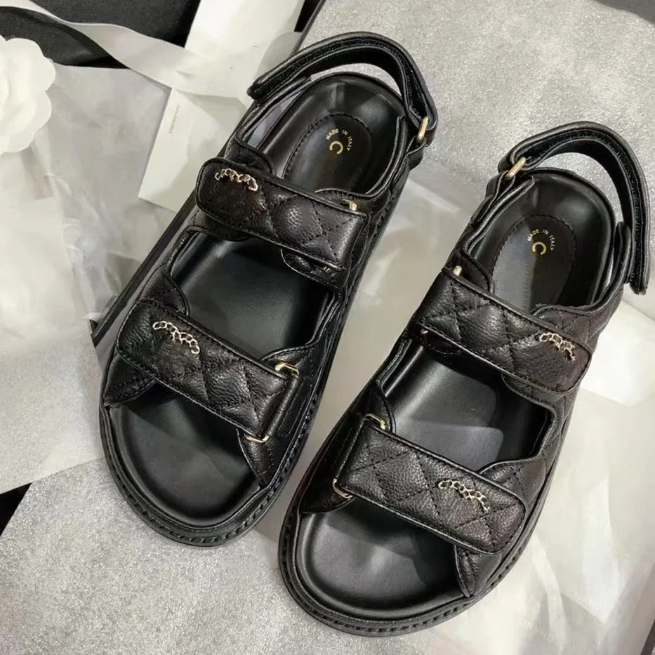 French designer womens AAA high quality casual wedge sandals summer new platform sandals Wedding party casual flat women high heel sandals