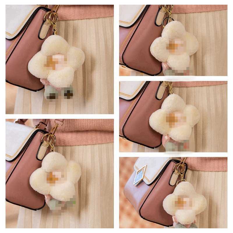 Keychains Lanyards Internet celebrity sun flower plush toy doll doll pillow girlfriend sleeping hug Christmas gift H25325