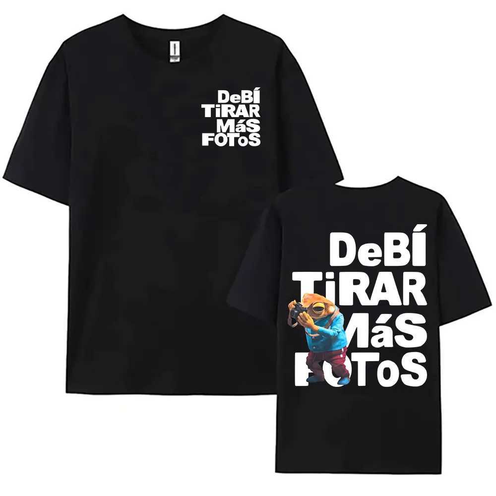 Cartoon Frog DTMF Printing T-shirt Deb Tirar Ms Fotos Album 2025 Tshirts Cotton Short Sleeve Summer Tee-shirt Women X250329