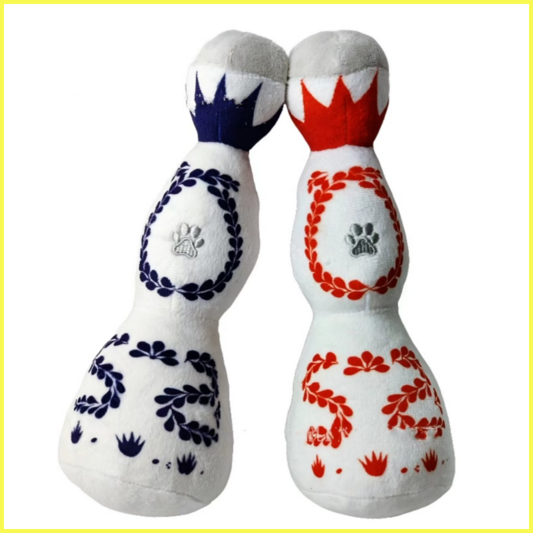 Dog Tequila bottle Unique Squeaky Parody Plush Dogs Toys Designs Priceless Capsule Gift Fashion Hound Collection Pawrses and Pawbags Thinking Outside 