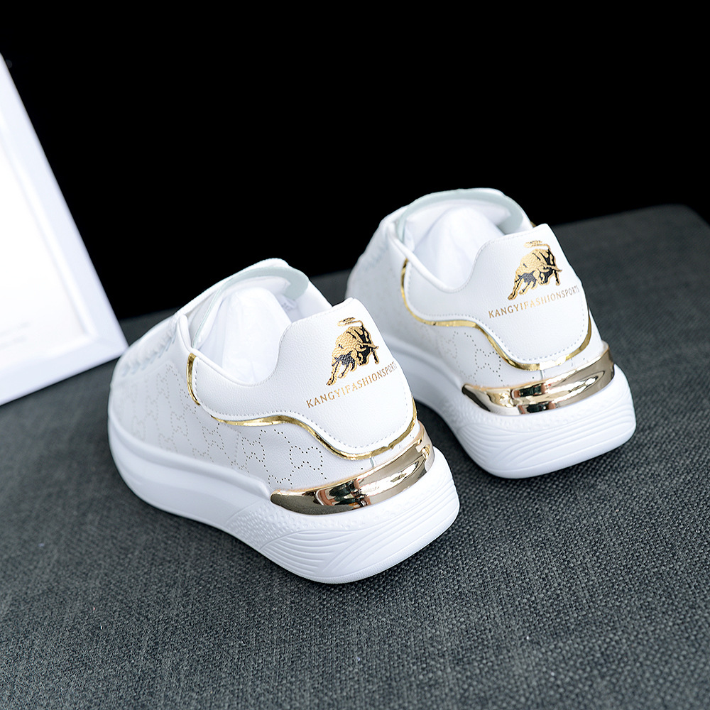designer shoes 2025 Summer women's holey white shoes Men's stylish trendy sports shoes Couples' leisure shoes Thick-soled shoes
