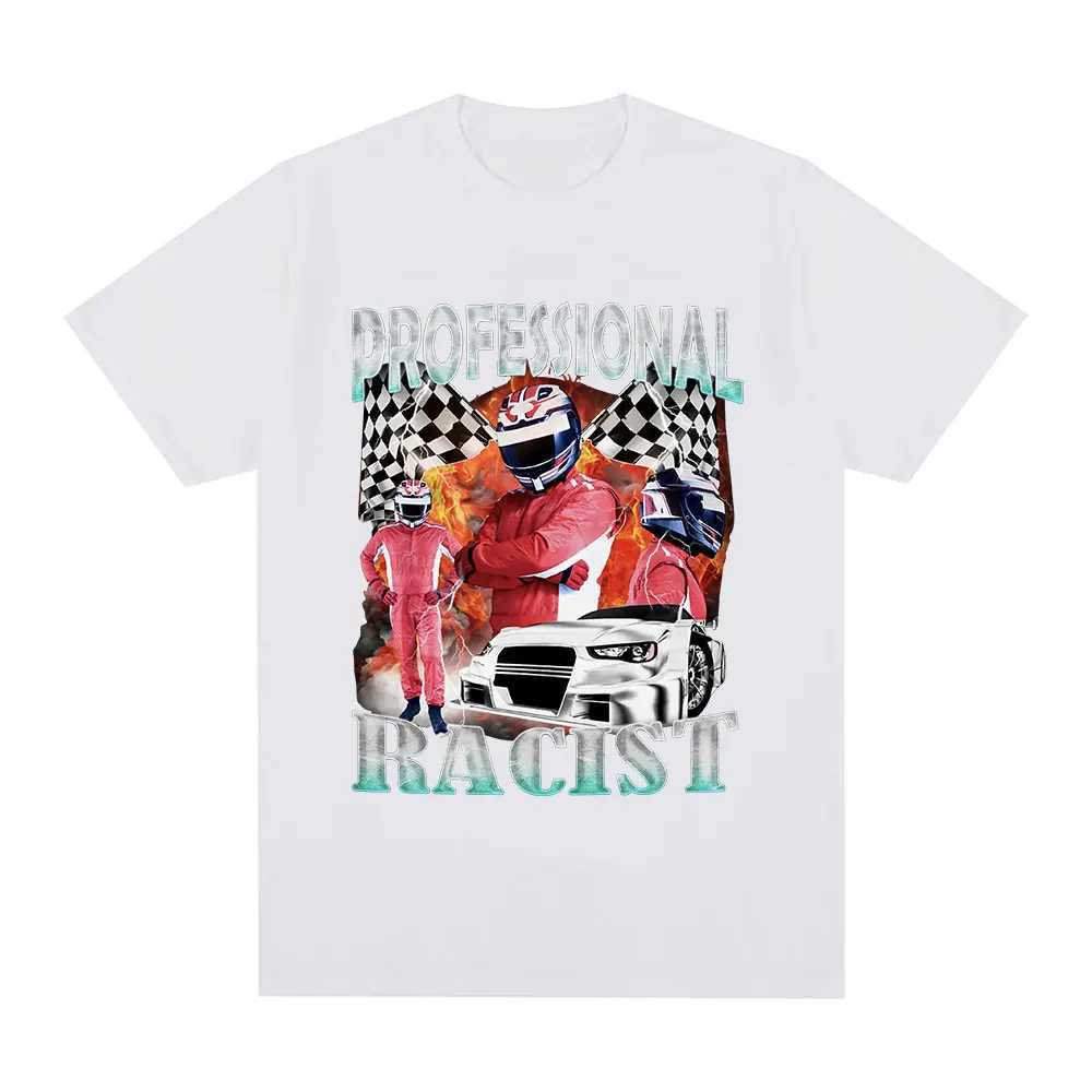 Professional Racer Graphic T-Shirt Funny Racing Meme Mens Fashion Vintage Short Sleeves T-shirts 100% Cotton Oversized T Shirts X250329