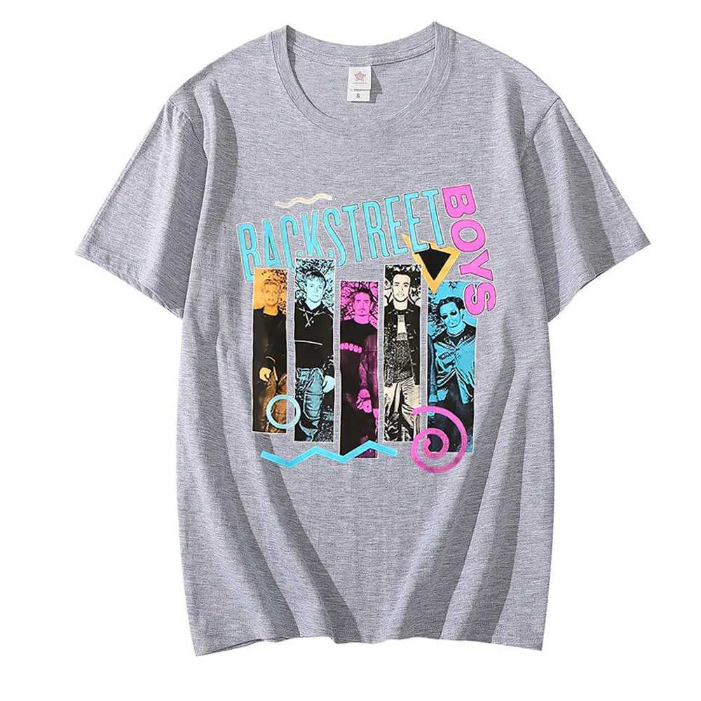 Classic 90s Backstreet Boys Rock Band Graphics T-Shirt Unisex Vintage Punk Tee Shirt Mens Hip Hop T-Shirts Oversized Streetwear X250329