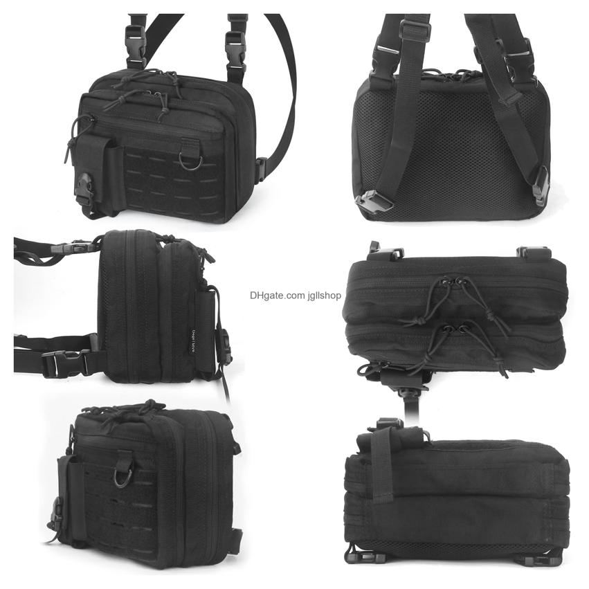 2025--Outdoor Bags Conceal Carry Sling Bag Tactical Vest Pack Chest Backpack Admin Pouch Ifak Tool Drop Delivery Sports Outdoors