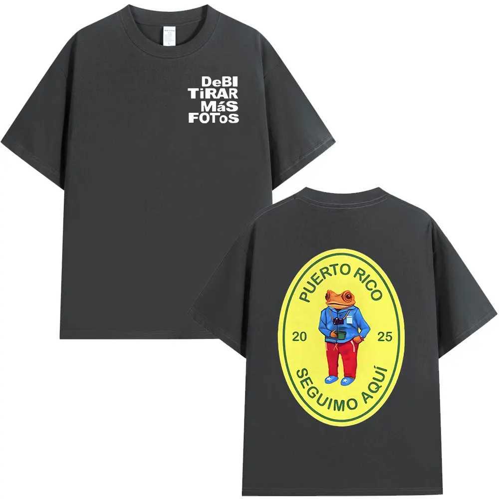 DTMF Debi Tirar Mas Fotos 2025 New Album T Shirts Men Women Clothing Cotton Oversized T-shirts Hip Hop Fashion T-shirt X250329