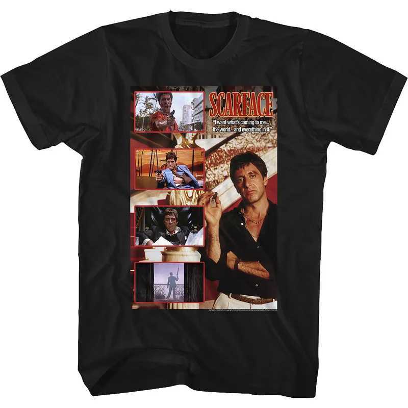 Summer Movie Scarface T-Shirts Tony Montana 3D Print Men Women Short Sleeve T Shirt Oversized Harajuku Tees Tops Unisex Clothing X250329