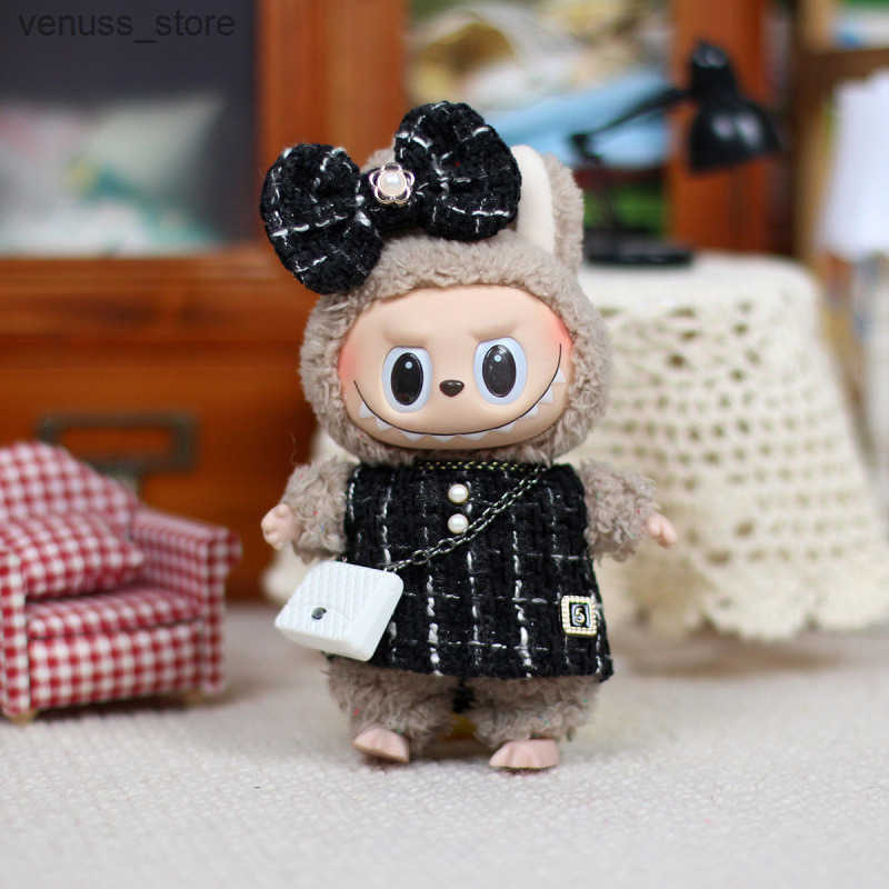 Doll Apparel Only clothes 17cm Labrador cloth doll clothes small fragrant style vinyl doll pendant clothes heart stirring macaron Y250329I2IX