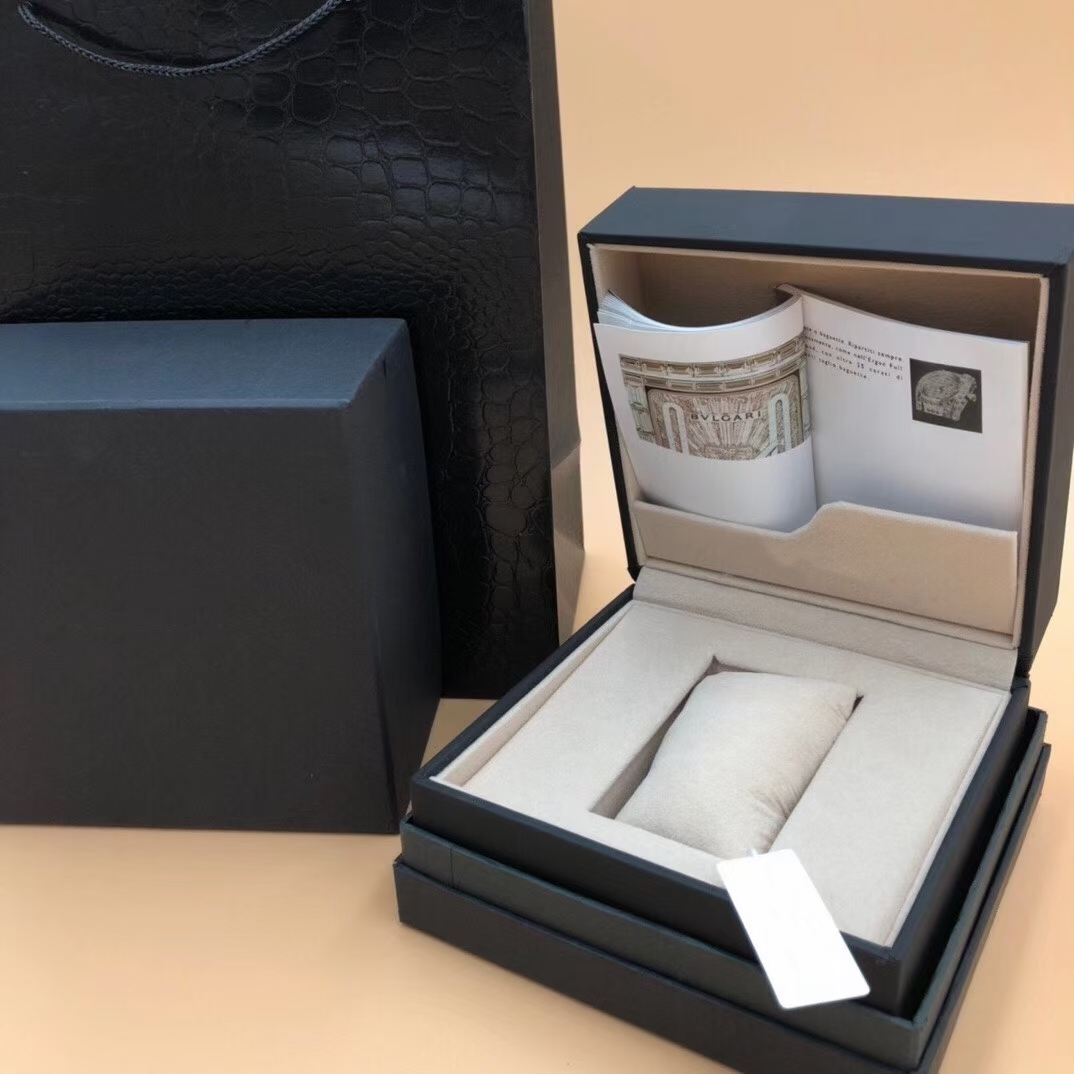 Top Quality Boxes BVLGARIity watch Box Accessories wholesale montre Watches Booklet Card Tags and Papers In English Swiss Watches Boxes Many are the box #426