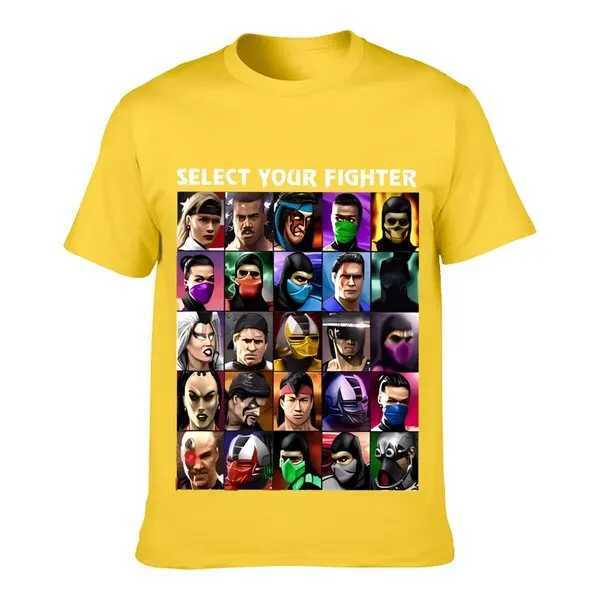 Men Tshirt Select Your Fighter Umk3 Mortal Kombat T Shirt Printed T-Shirt Tees Top X250329