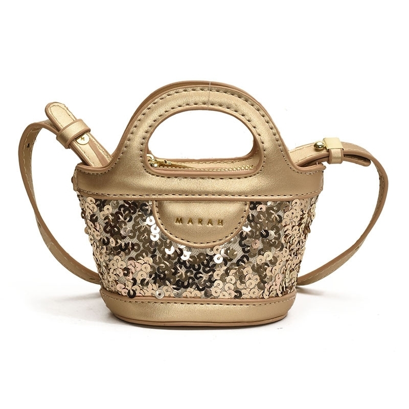 Hot selling fashion niche everything with sequins girls carrying small bags personality trend baby purse