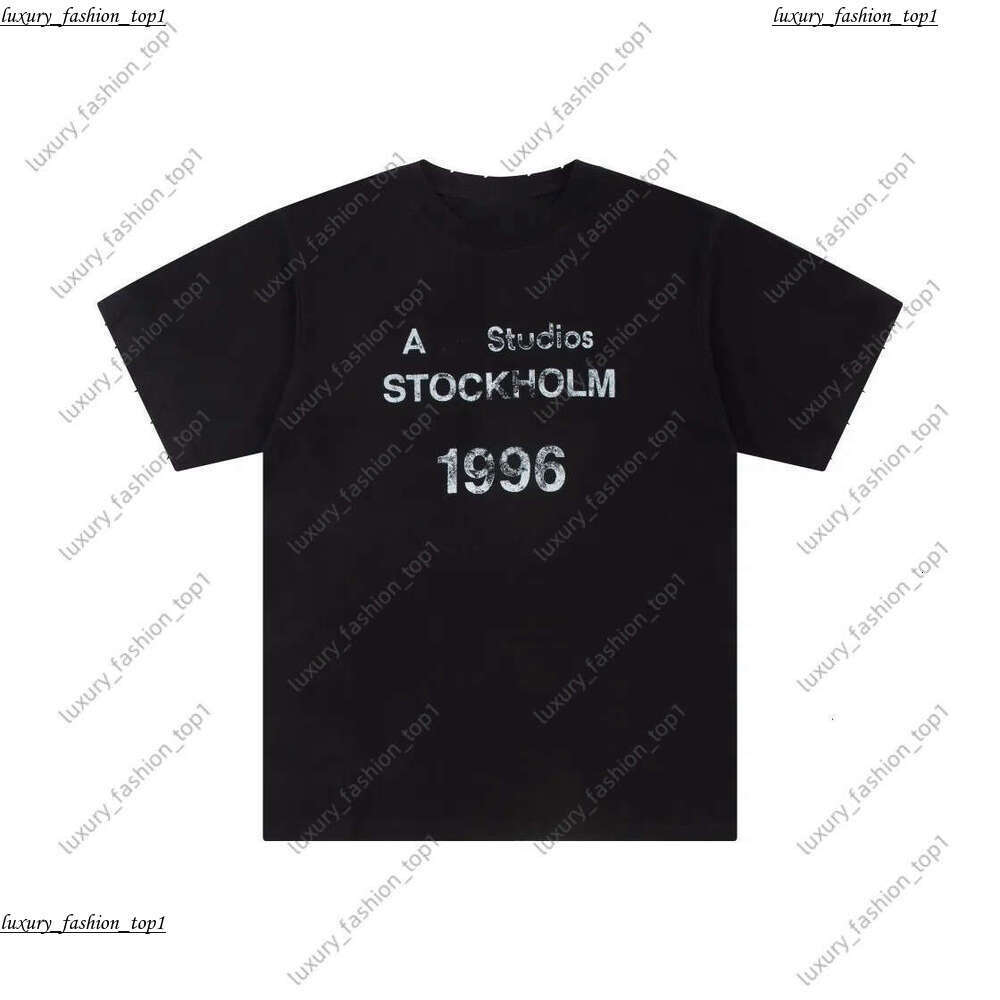 Designer T Shirt Shirt Mens Woman acnees studio T-Shirts Loose Tees Tops Casual Sleeve Polos acn studiod Tshirts Size S-Xl Letter printing Pure Cotton Top baa