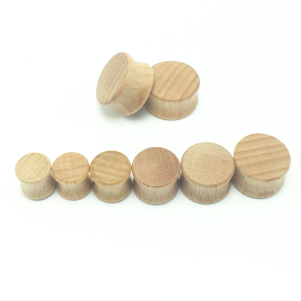 2pcs Wood and Expander Plug Natural Wooden Gauges Ear Plugs 20mm Flesh Tunnels Body Jewelry Piercings
