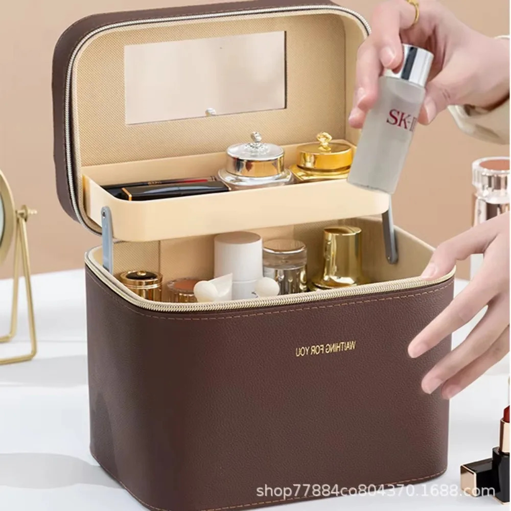 Large Capacity Cosmetic Bag Skin Care Products Portable Travel Cosmetic Waterproof Case Travel Cosmetic Organizer 250328