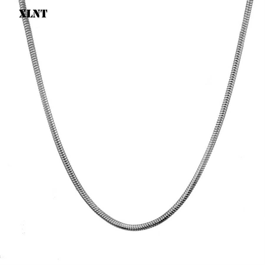 1 piece of circular snake chain necklace with a width of 1/2/3/4mm made of stainless steel chain necklace used for jewelry accessories chain link neck