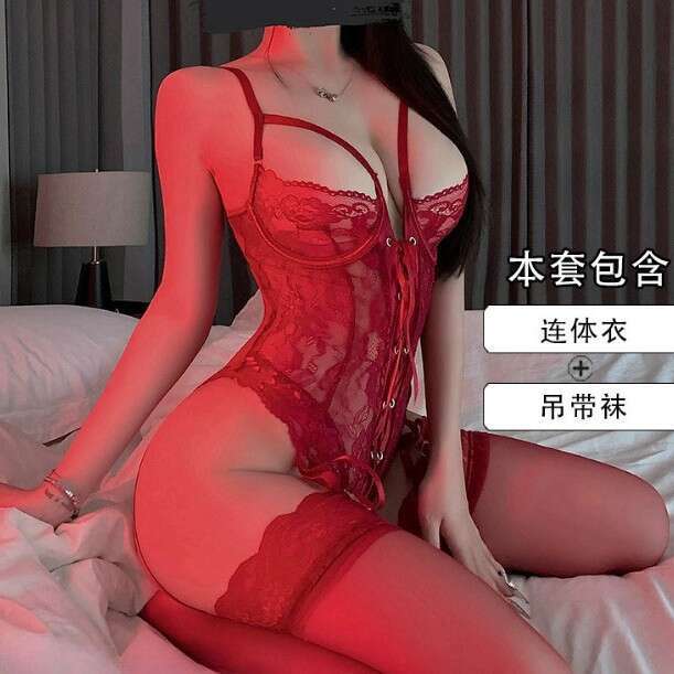 Sexy Lingerie Sexy Sleepwear For Women New Couple Fun Lingerie Pure Desire Small Chest Gathering Abstinence Lace Purple Nightgown