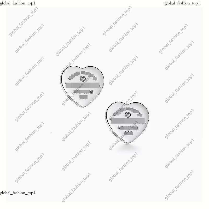 tiffanybracelets jewelry 925 heart Earrings designers pendant Vintage 18k gold plated double heart silver chain stainless steel tifannys jewellery Earrings 5e9