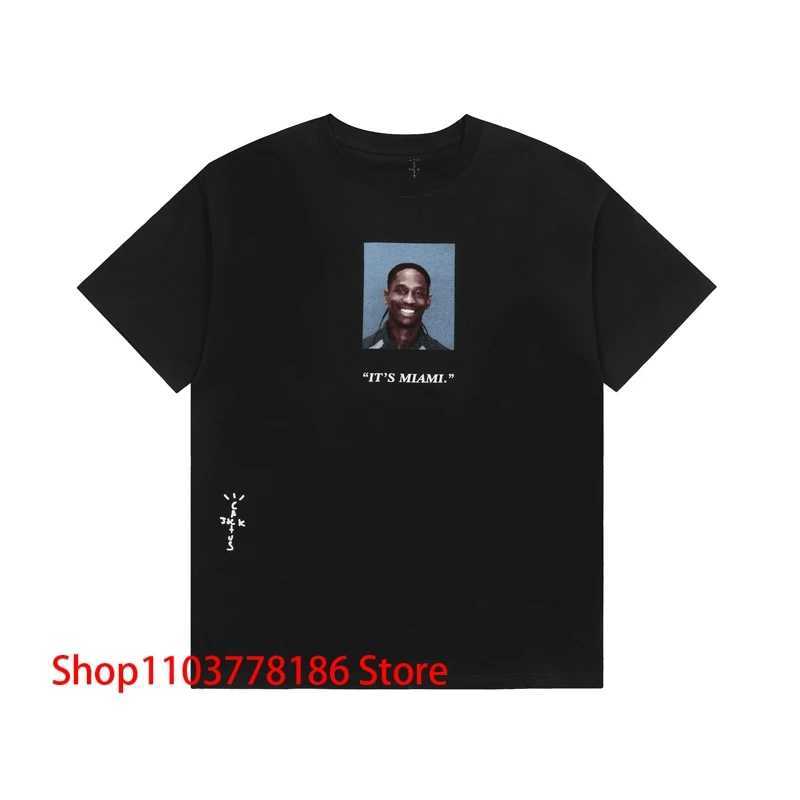 UTOPIA T-shirt High Street Retro Hip-hop Mens Photo Classic Print Tops Couple All-match Short Sleeve Pullover X2503291