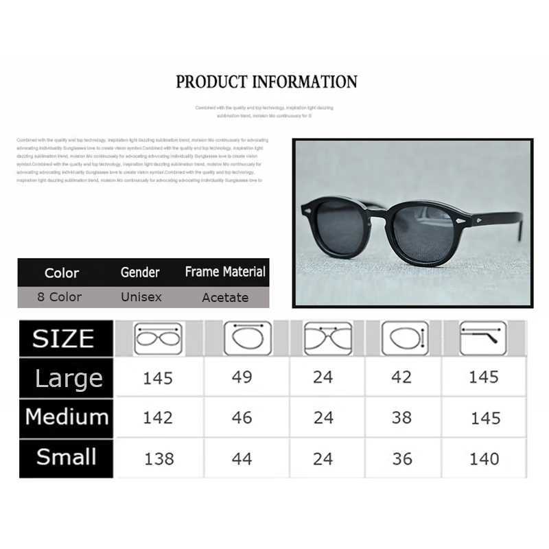 Johnny Depp Polarized Sunglasses Men Women Luxury Brand Designer Lemtosh Style Sun Glasses For Male Female Oculos Z250329