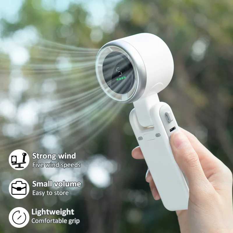 USB charging mini portable fan with lightweight handheld battery - perfect for office outdoor travel and camping fans X250329