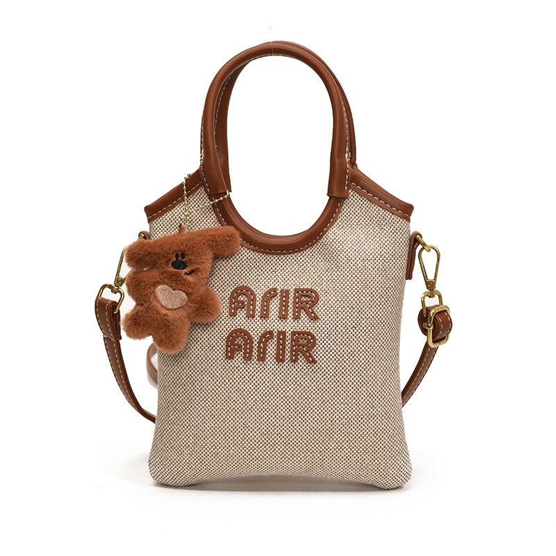 Free shipping hot fashion children's bag canvas denim handbag new trend senior sense crossbody bag