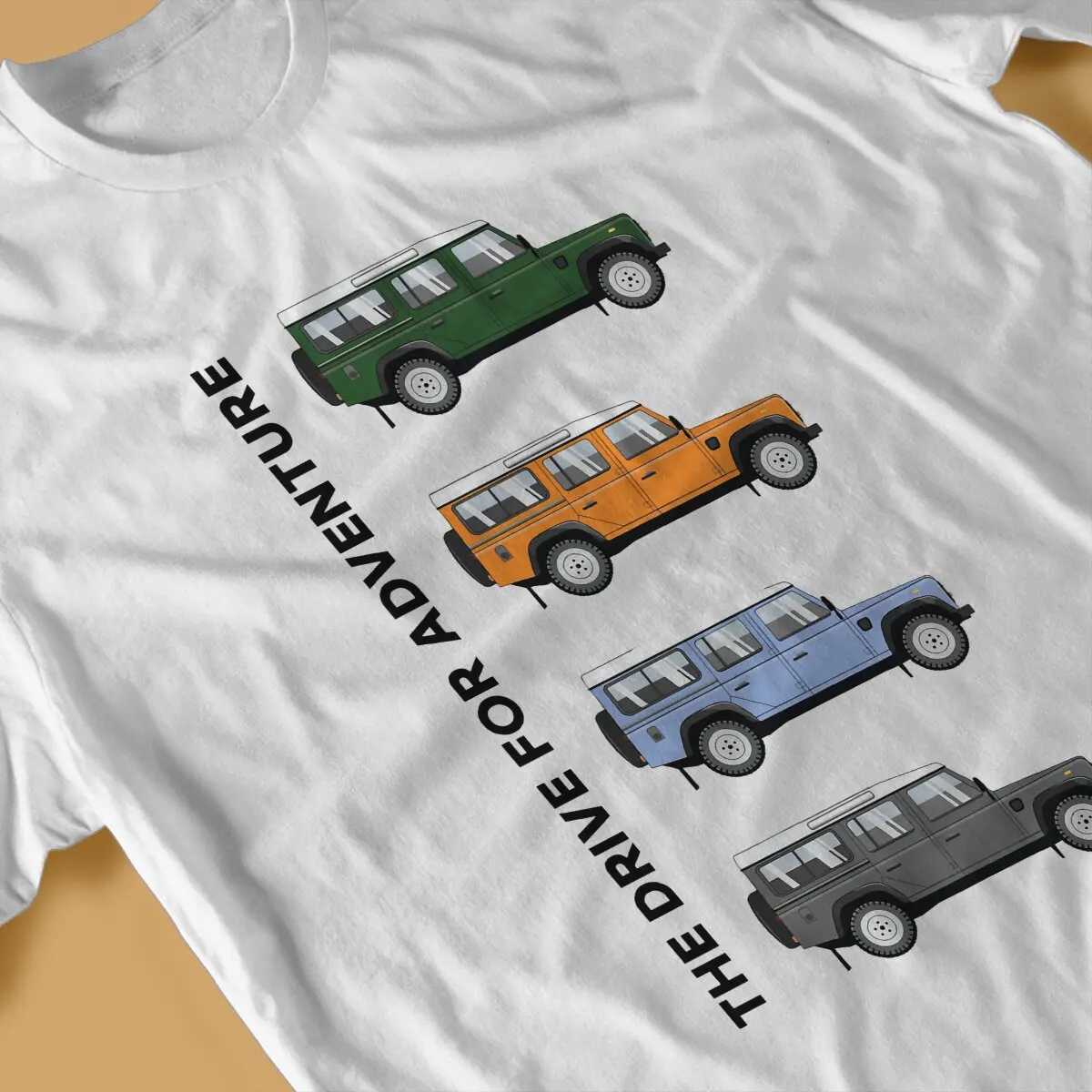 Mens T-Shirts Land Rover Defender 110 Leisure Pure Cotton Tees Short Sleeve Land Rover SUV T Shirts O Neck Clothes Birthday X250329